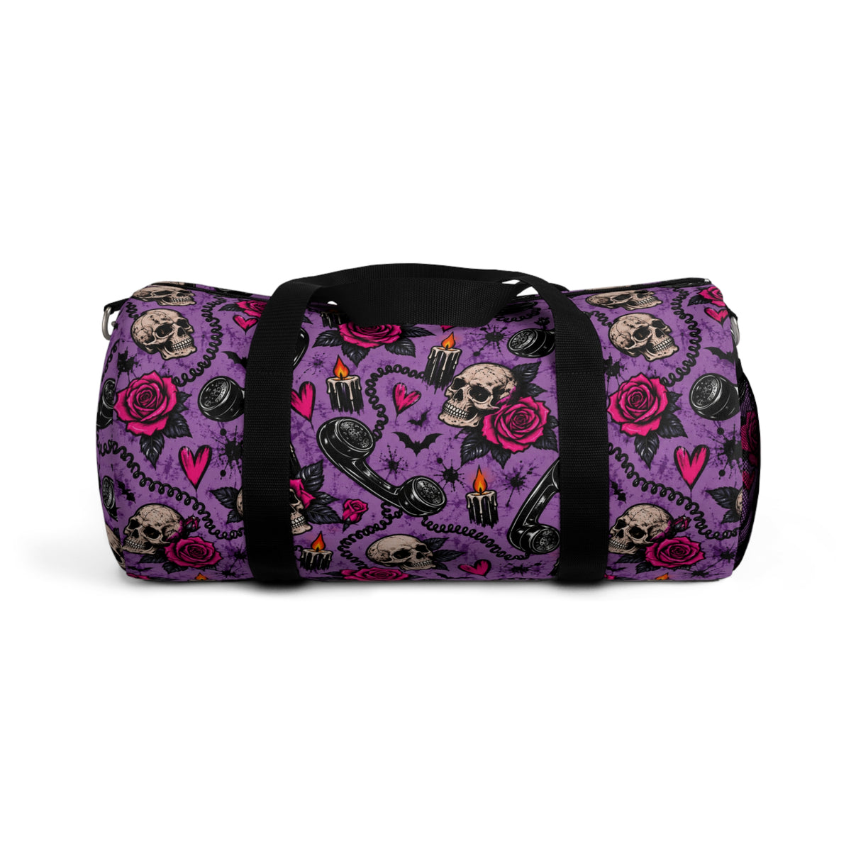 Karma’s Calling Duffel Bag | Skull & Rose Halloween Travel Bag by Subbin4Sanity