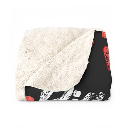 Custom Valentines Sherpa Fleece Blanket