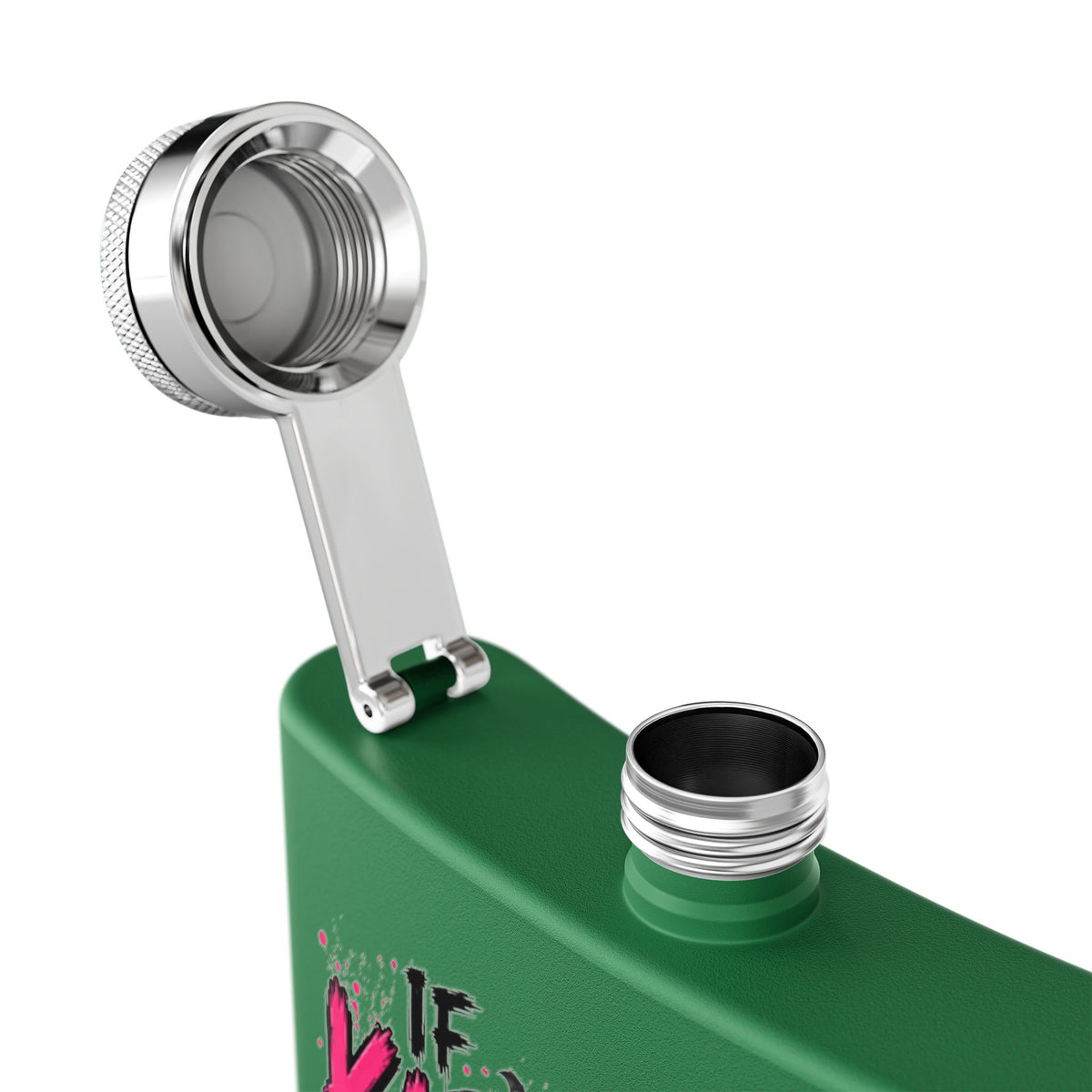 If Karma Needs Help, Call Me 6oz Stainless Steel Flask | Sarcastic Gothic Drinking Flask by Subbin4Sanity