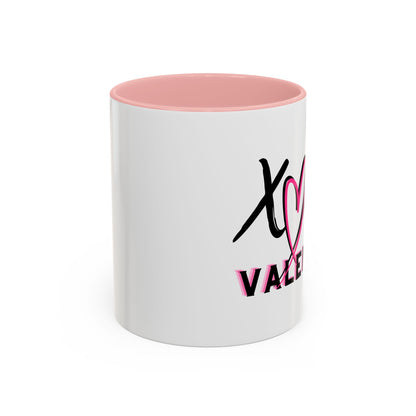 XOXO Valentine Accent Coffee Mug — 11oz & 15oz