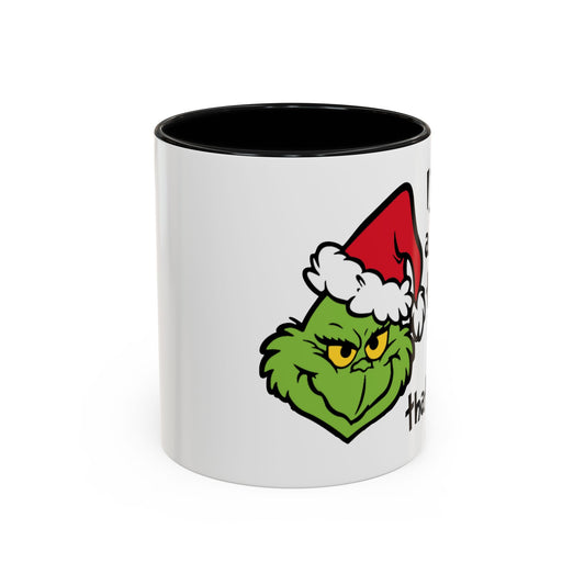 Christmas Coffee Mug, 11oz, "100% Grinch"