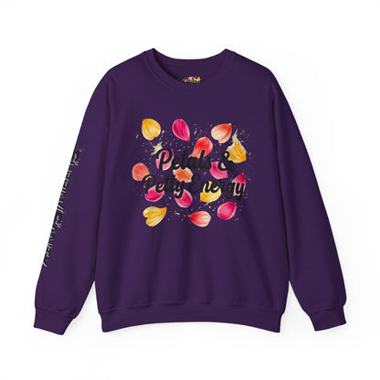 "Petals & Petty Energy" — Cozy Crewneck