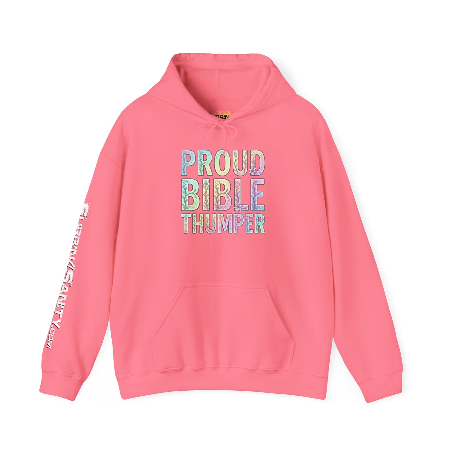 Proud Bible Thumper Pastel Rainbow Easter Faith Hoodie