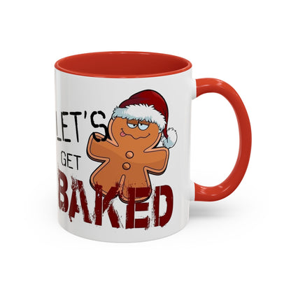 Christmas Coffee Mug, 11oz, "Let's get Baked"