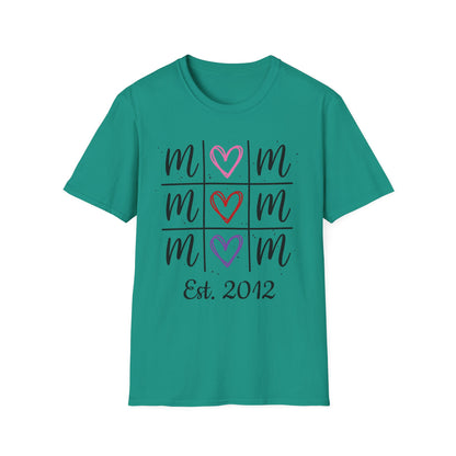 "Tik-Tak-Toe MoM" | Customizable Unisex Softstyle T-Shirt