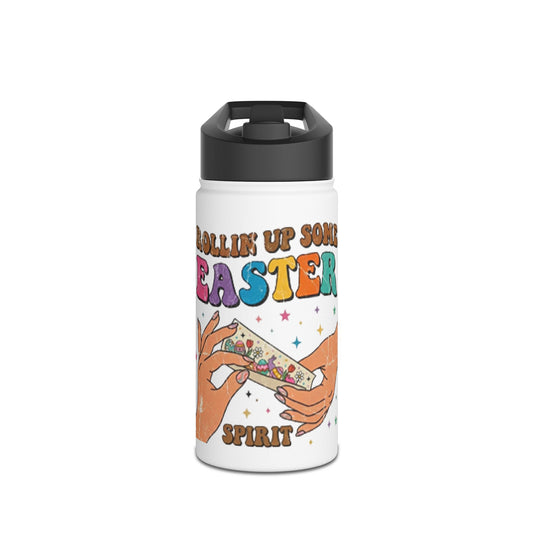 "Rollin Up Some Easter Spirit" Stainless Steel Water Bottle
