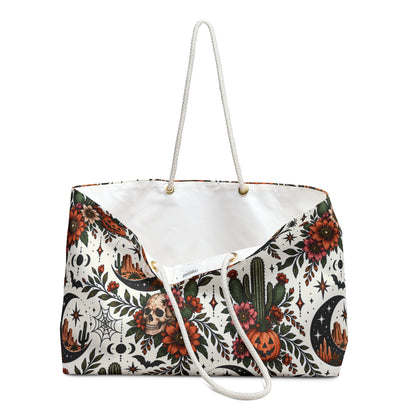 Desert Moonlight Weekender Bag | Boho Halloween Travel Tote by Subbin4Sanity