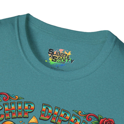 "Chip Dippin Margarita Sippin" (Circle) | Unisex Softstyle T-Shirt