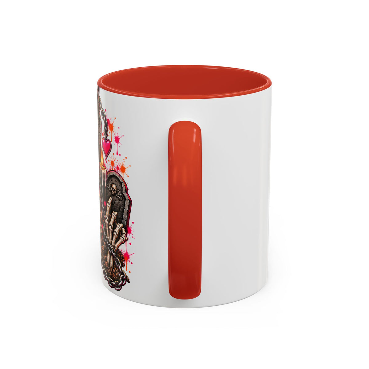 Dirt & Defiance Coffee Mug | Gothic Skull & Coffin Ceramic Mug by Subbin4Sanity
