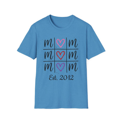 "Tik-Tak-Toe MoM" | Customizable Unisex Softstyle T-Shirt