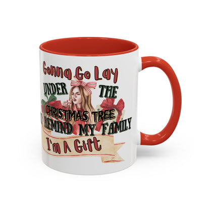 Christmas Coffee Mug, 11oz, "I'm A Gift"