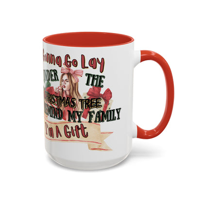 Christmas Coffee Mug, 11oz, "I'm A Gift"