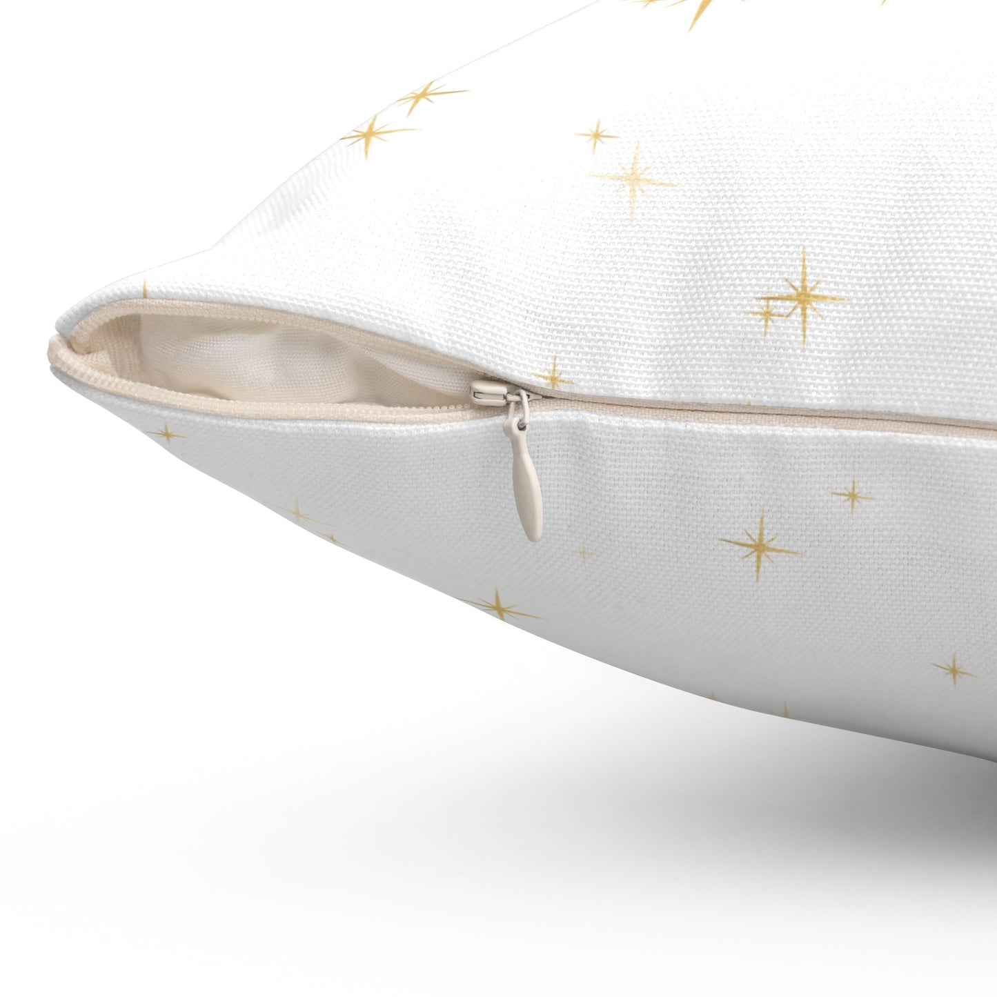 Christmas Pillowcase & Pillow Insert (White) with star pattern "merry christmas yall"