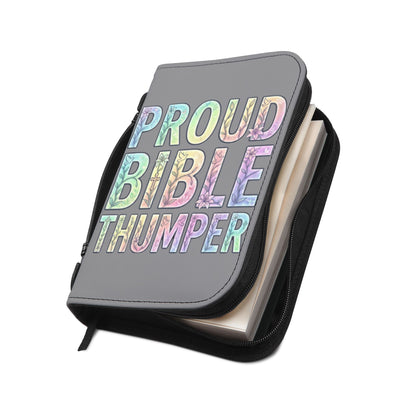 Proud Bible Thumper Pastel Rainbow Easter Faith Zippered Bible Cover