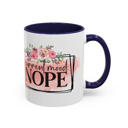 Coffee Mug, 11oz, "Current Mood NOPE"