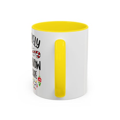 Christmas Coffee Mug, 11oz, "Don't know don't care"