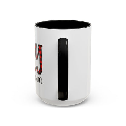 Christmas Coffee Mug, 11oz, "Jolly but it could be the WINE"