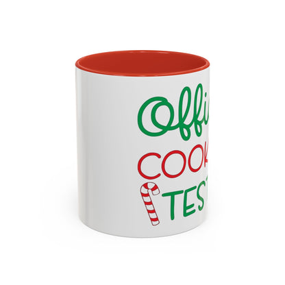 Christmas Coffee Mug, 11oz, "Official Cookie Tester"