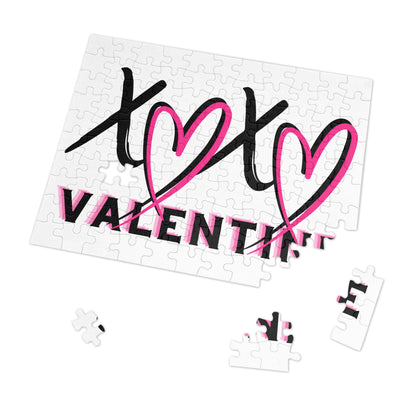 Valentines XOXO Jigsaw Puzzle — Romantic Tin Box Gift