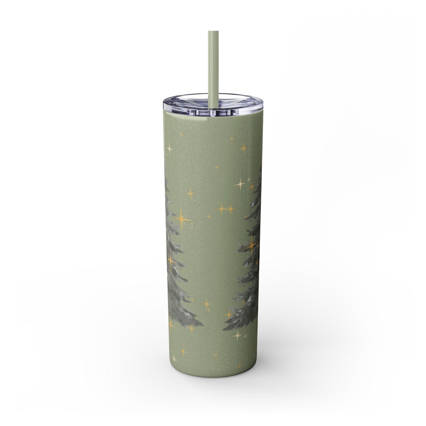 Christmas Skinny Tumbler with Straw, 20oz