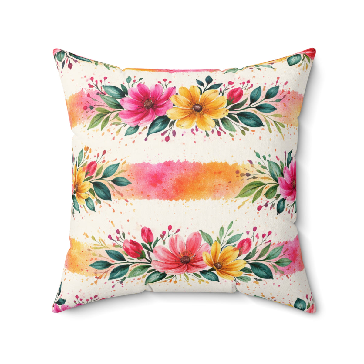 Catch Me In My Bloom Era Double-Sided Throw Pillow | Floral Spring Statement Pillow by Subbin4Sanity