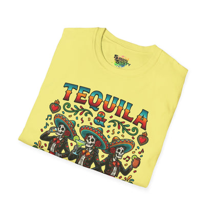 "Tequila & Bad Choices" | Unisex Softstyle T-Shirt