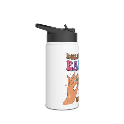 "Rollin Up Some Easter Spirit" Stainless Steel Water Bottle