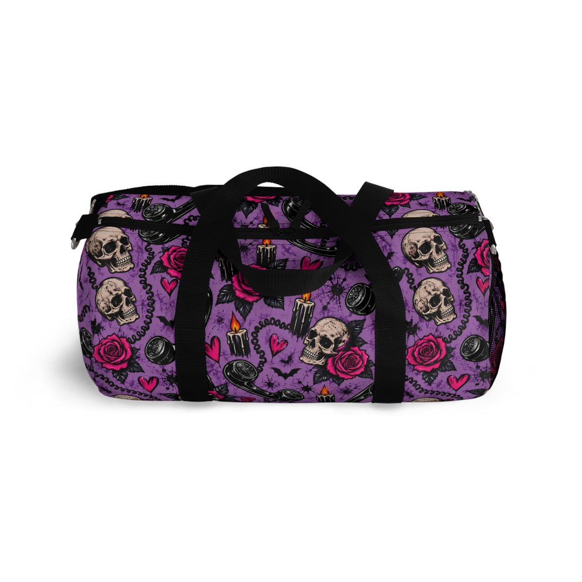 Karma’s Calling Duffel Bag | Skull & Rose Halloween Travel Bag by Subbin4Sanity