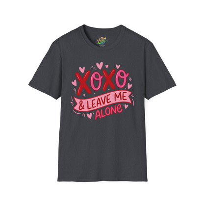 "XOXO & Leave Me Alone" Valentine T-Shirt – Cute Graphic Tee | Unisex Softstyle Valentine’s Day Shirt