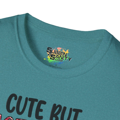 "Cute But Emotionally Exhausted" Valentine T-Shirt – Cute Graphic Tee | Unisex Softstyle Valentine’s Day Shirt
