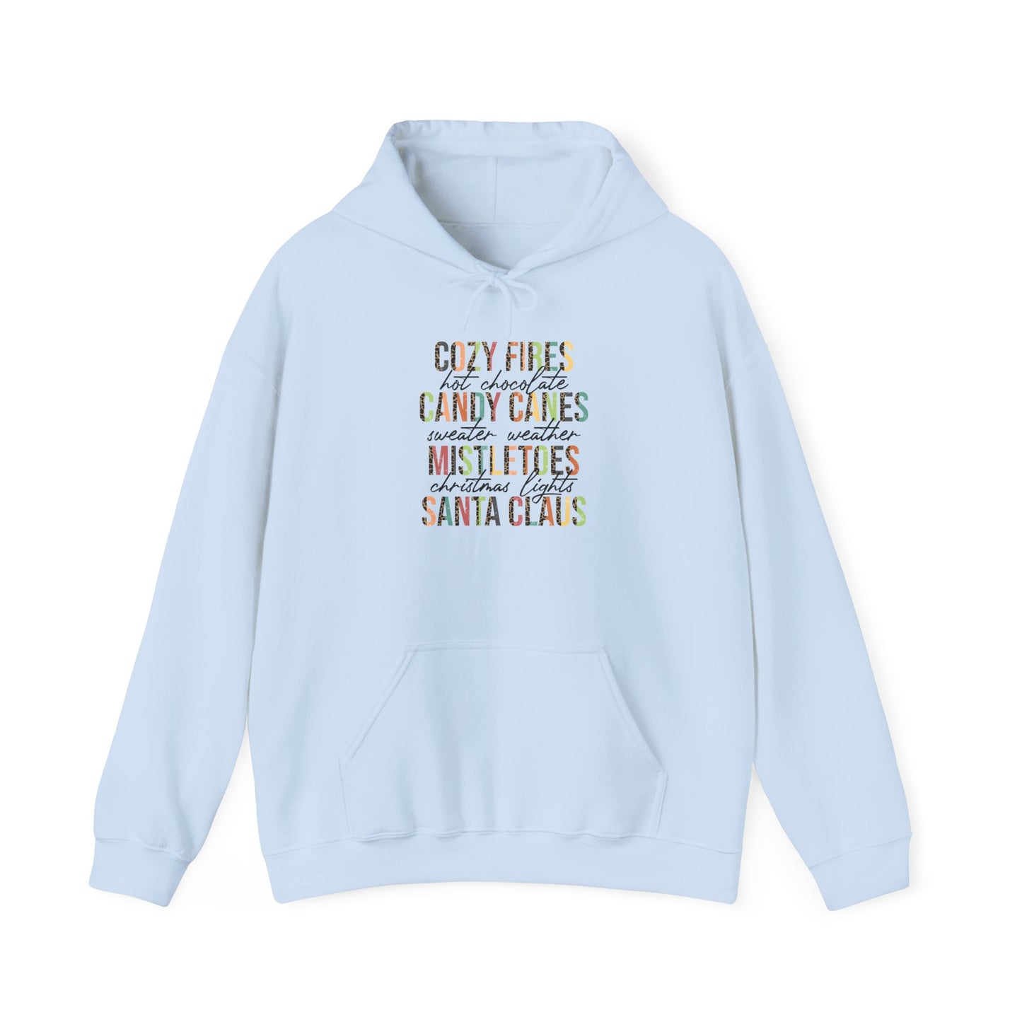 Cozy Fires & Candy Canes Hoodie | Festive Christmas Pullover by Subbin4Sanity