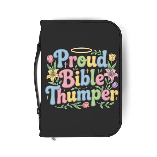 Proud Bible Thumper Rose Easter Faith Zippered Bible Cover