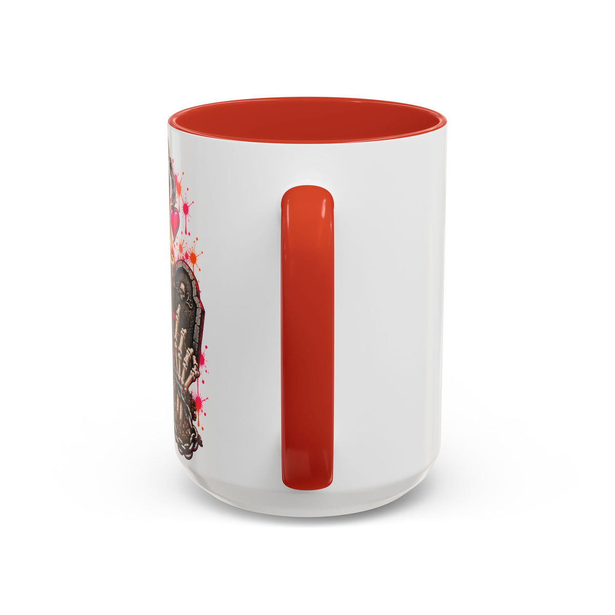 Dirt & Defiance Coffee Mug | Gothic Skull & Coffin Ceramic Mug by Subbin4Sanity