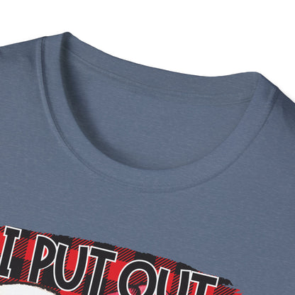 I Put Out For Santa Graphic T-Shirt | Funny Naughty Christmas Tee by Subbin4Sanity