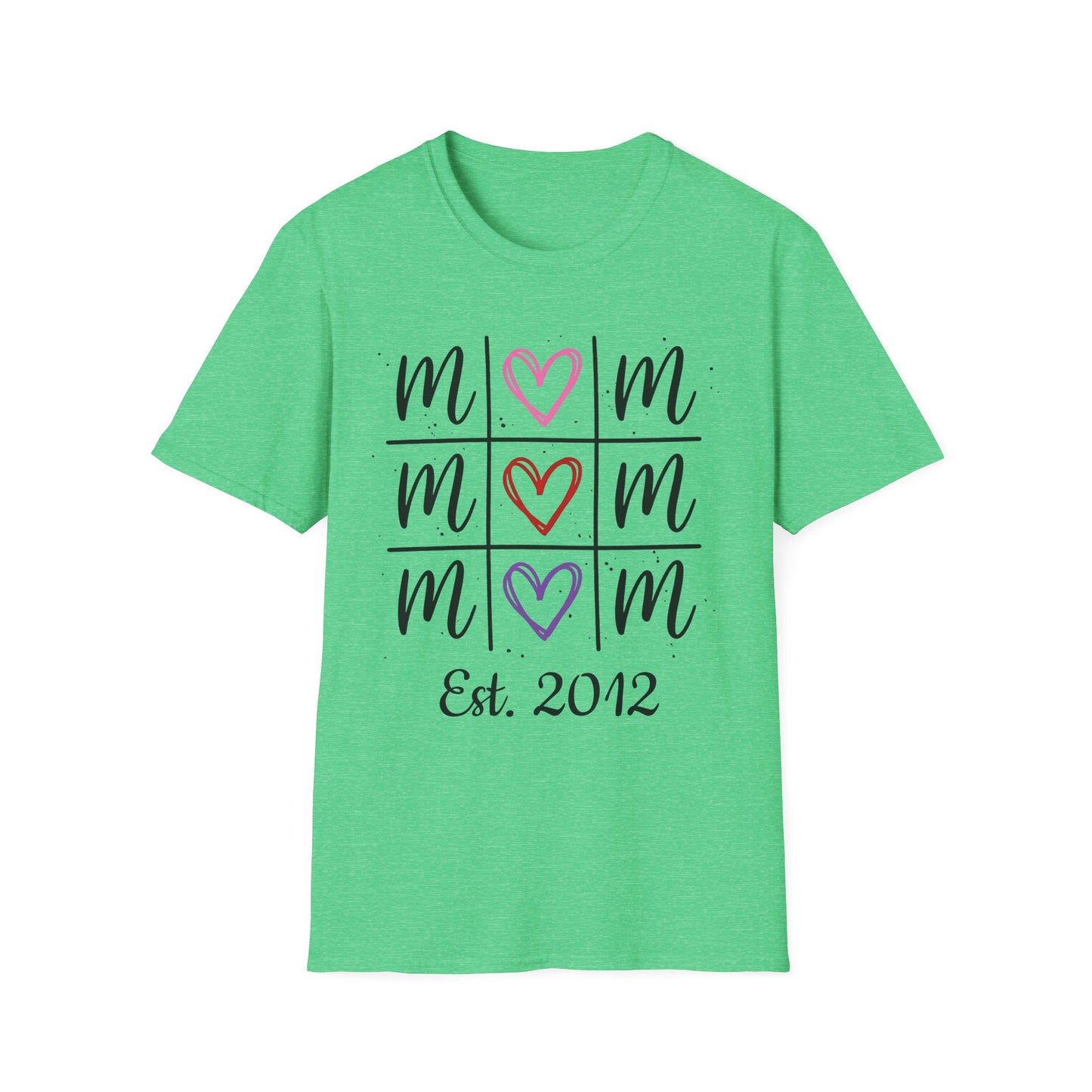 "Tik-Tak-Toe MoM" | Customizable Unisex Softstyle T-Shirt
