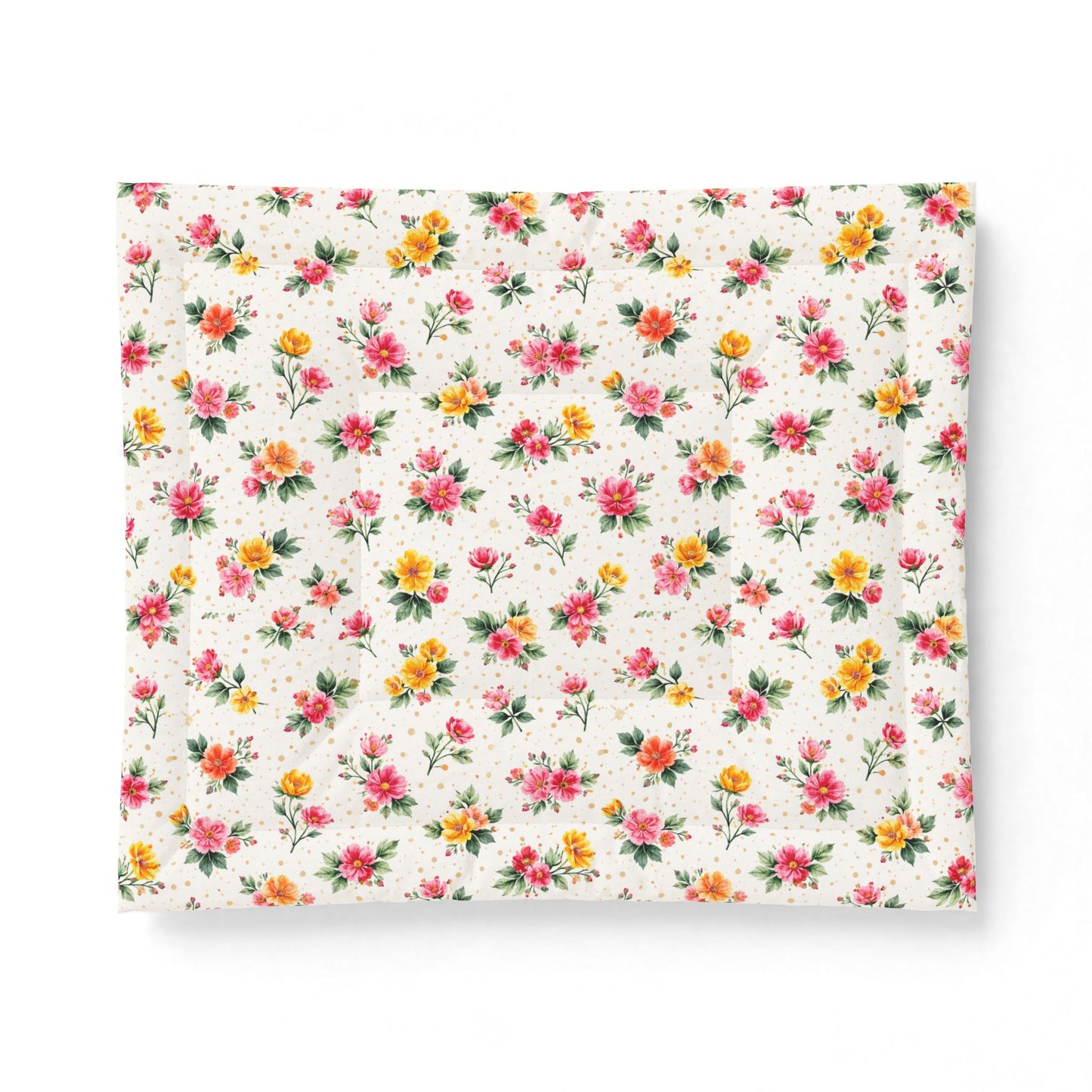 Wildflower Sprinkle Pattern – Splatter Bloom Collection – Comforter