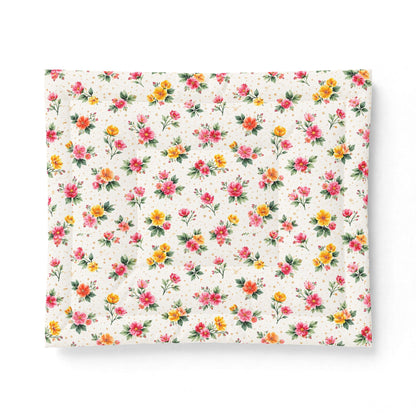 Wildflower Sprinkle Pattern – Splatter Bloom Collection – Comforter
