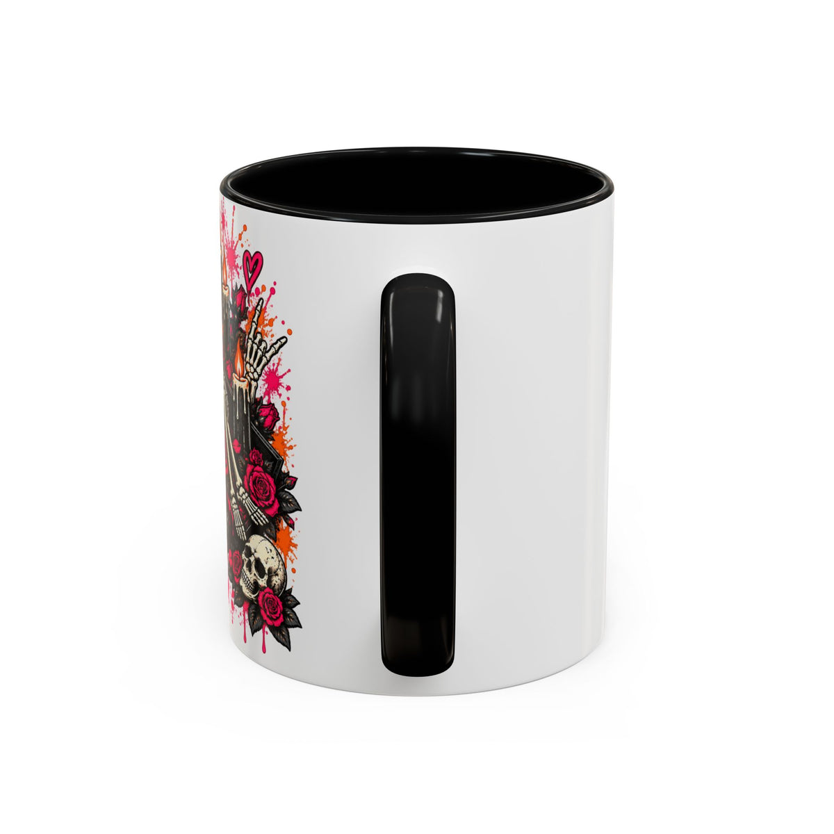 Dead & Unbothered Coffee Mug | Gothic Skeleton Ceramic Mug by Subbin4Sanity