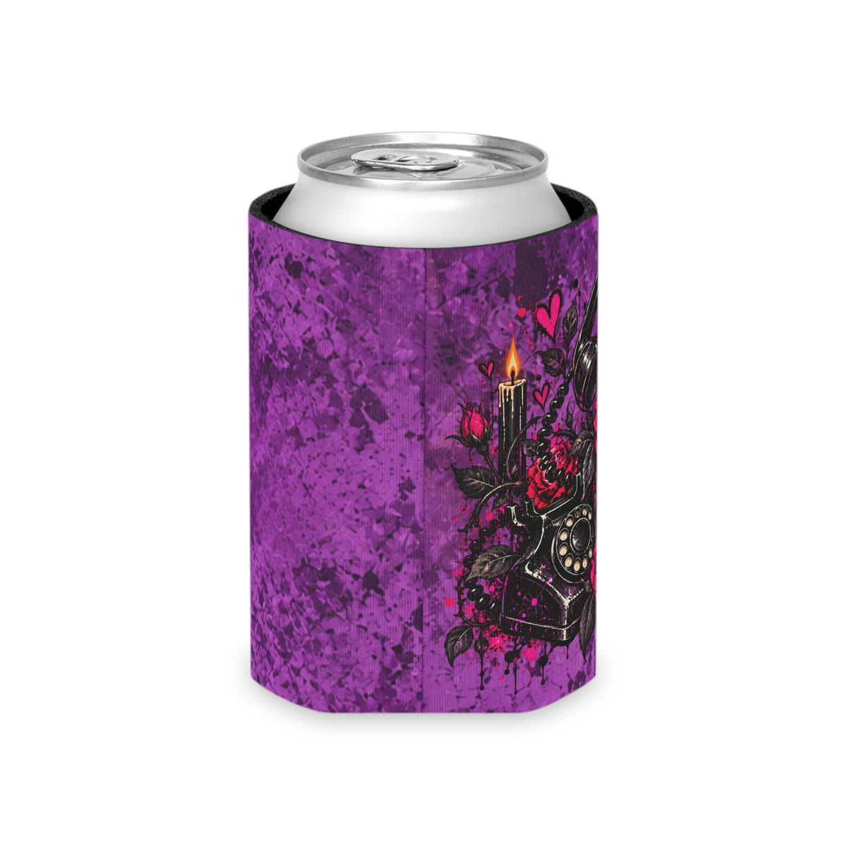 Karma’s Calling Foam Grip Koozie | Gothic Skull Can Cooler by Subbin4Sanity