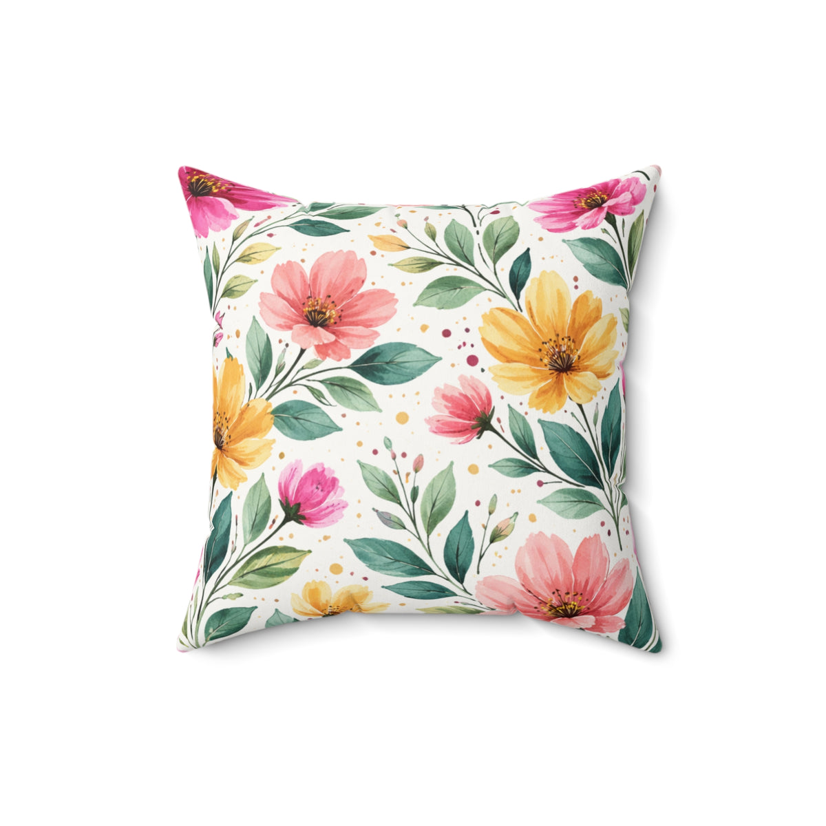 Spring Got Me Acting Different Double-Sided Throw Pillow | Floral Spring Statement Pillow by Subbin4Sanity
