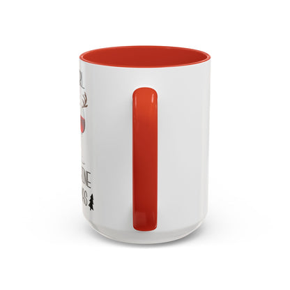 Christmas Coffee Mug, 11oz, "Just A Girl Who Loves Wine At Christmas"