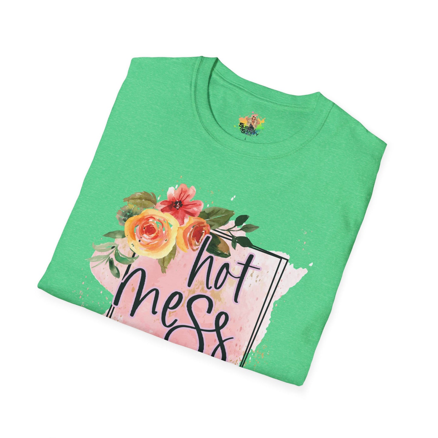 Hot Mess Express Graphic T-Shirt | Funny Chaos Life Statement Tee by Subbin4Sanity