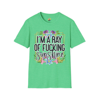 Ray Of Fucking Sunshine Graphic T-Shirt | Funny Bold Attitude Tee by Subbin4Sanity