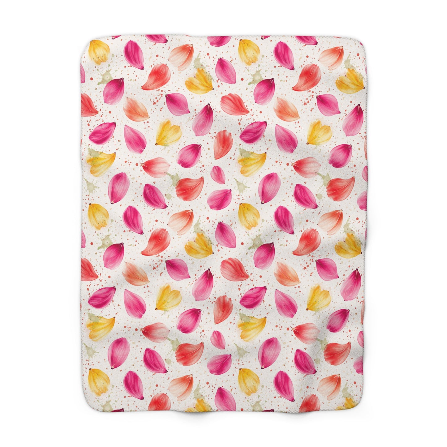 Watercolor Spring Petals Pattern – Splatter Bloom Collection – Original Seamless Design By Subbin4Sanity