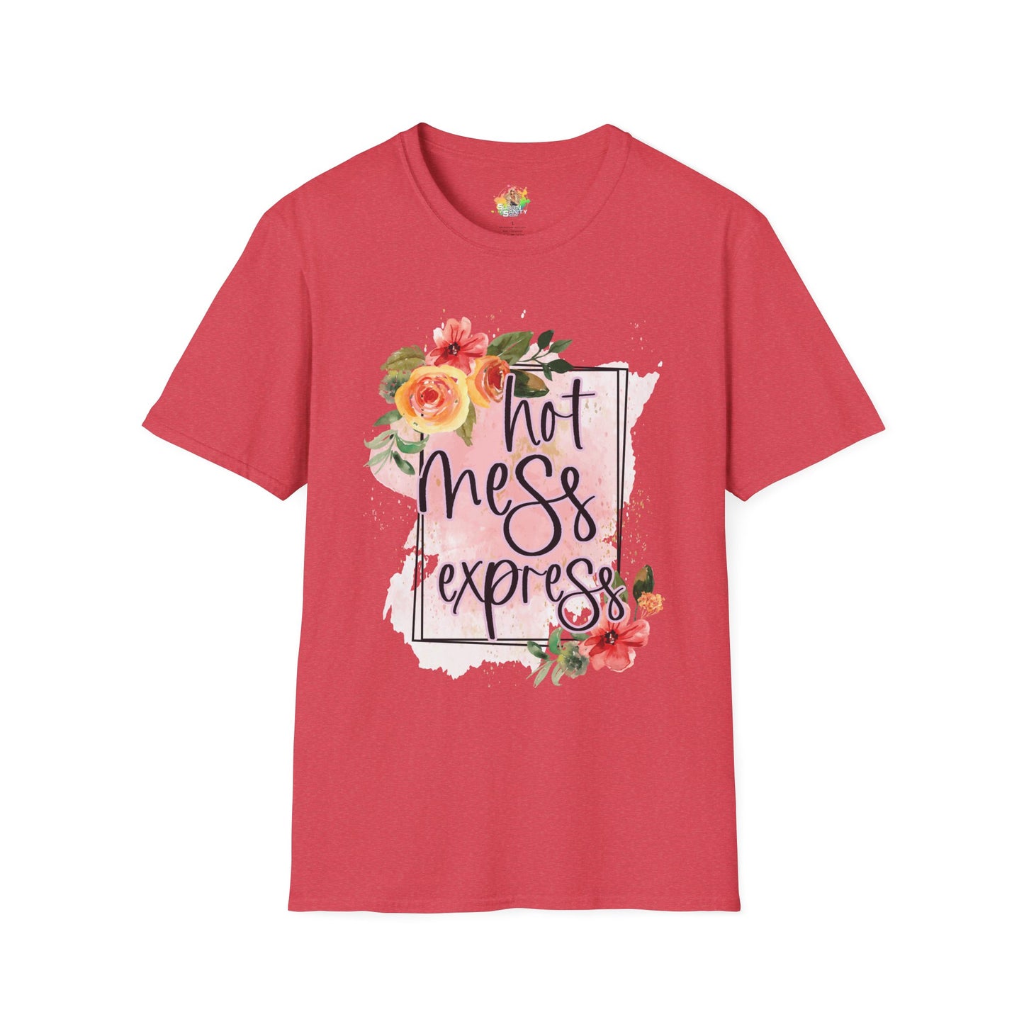 Hot Mess Express Graphic T-Shirt | Funny Chaos Life Statement Tee by Subbin4Sanity
