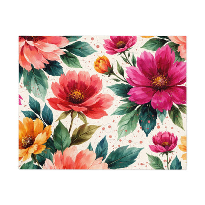 Electric Wildflower Garden Pattern – Puzzle & Tin Storage Box
