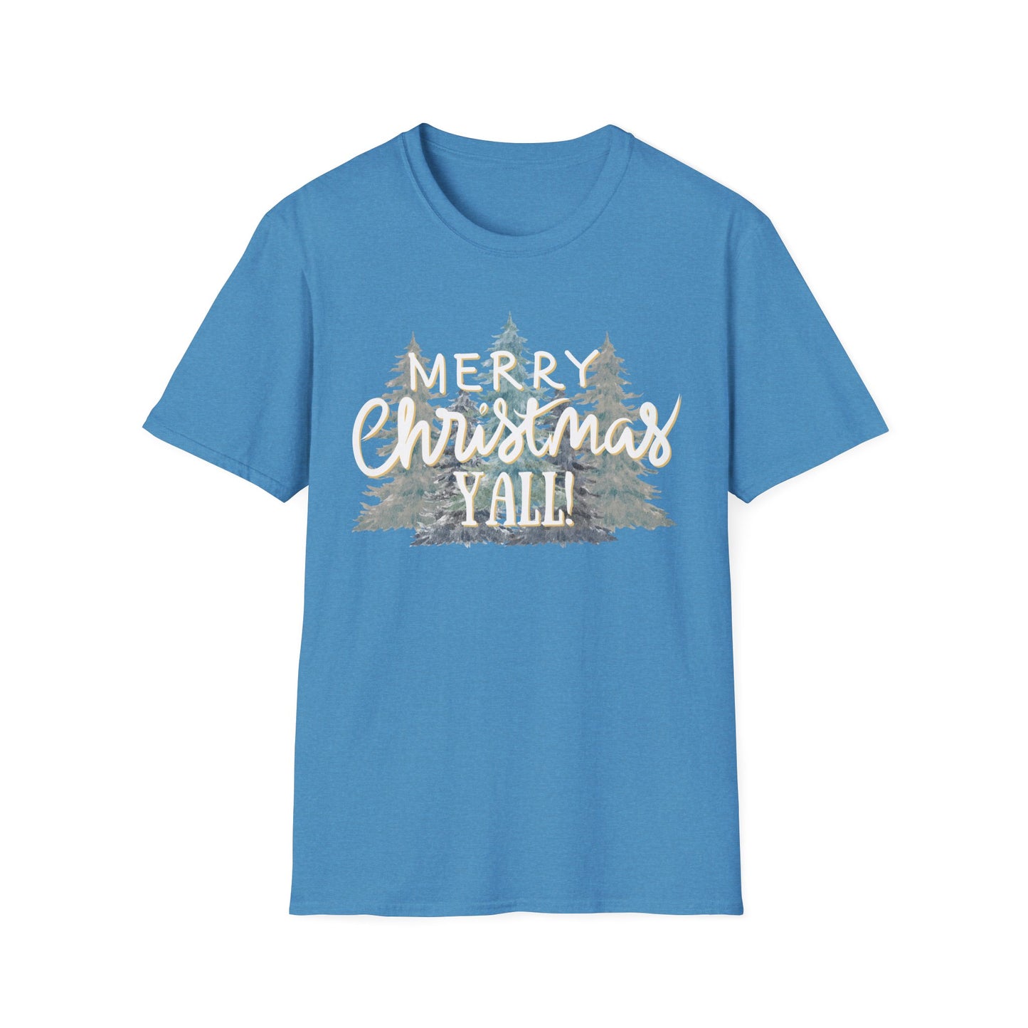 Merry Christmas Y’all Graphic T-Shirt | Southern Holiday Tee by Subbin4Sanity