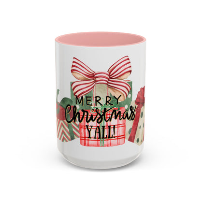 Christmas Coffee Mug, "Merry Christmas Yall", 11oz