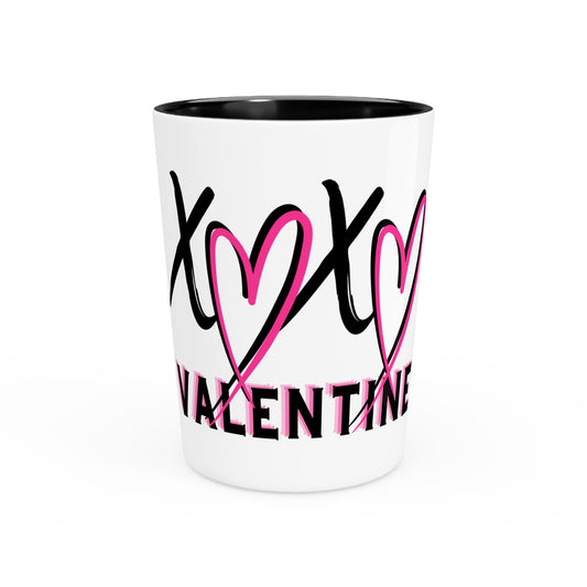 Valentines Shot Glass "XOXO"