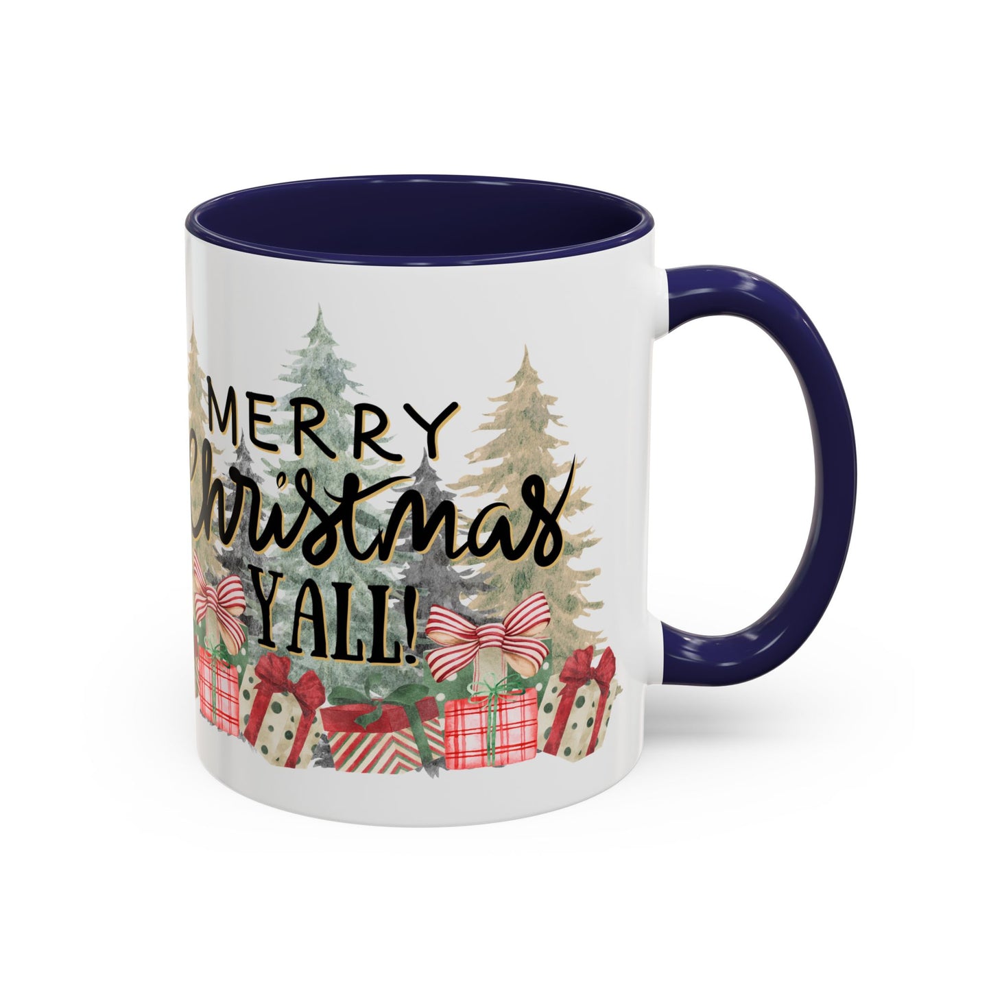 Christmas Coffee Mug, 11oz, "Merry Christmas Yall"